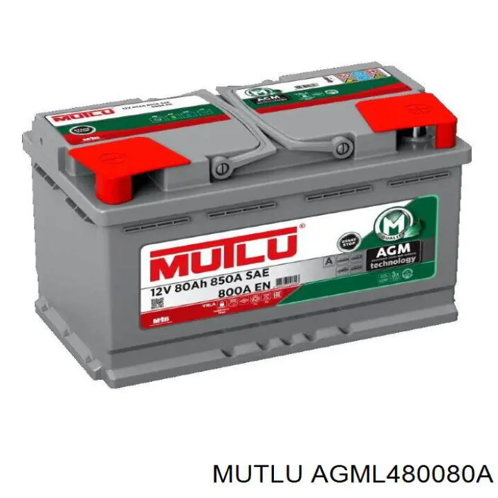 Аккумулятор AGML480080A Mutlu