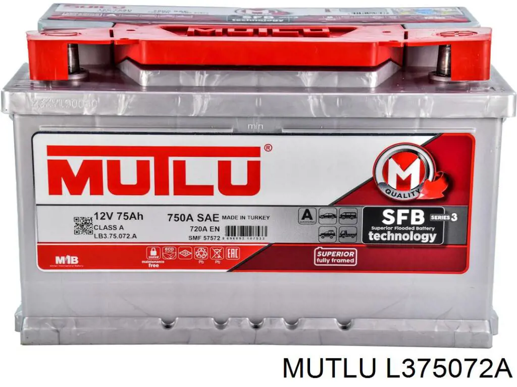 Аккумуляторная батарея (АКБ) MUTLU L375072A