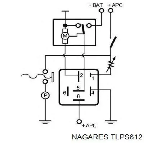 Реле управления стеклоочистителя TLPS612 NAGARES