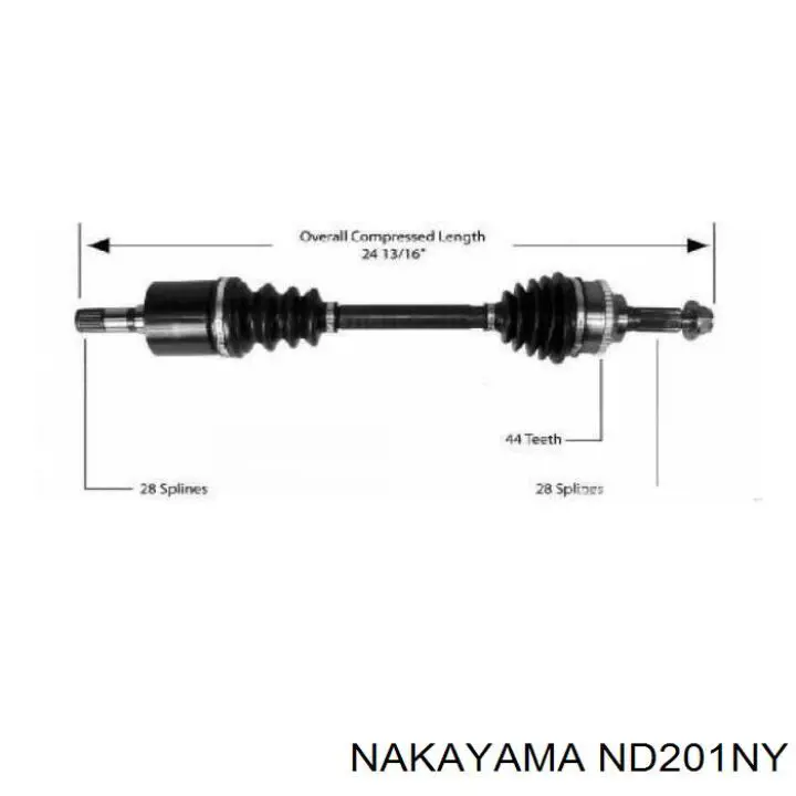 Левая полуось NCV11580 GSP