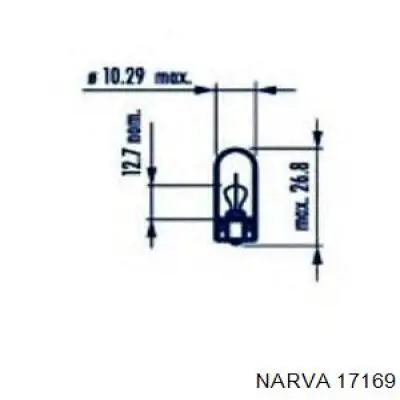 Лампочка переднего габарита Narva 17169