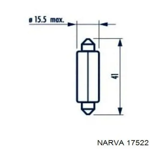 Лампочка накаливания Narva 17522 цена, от 2.47 USD