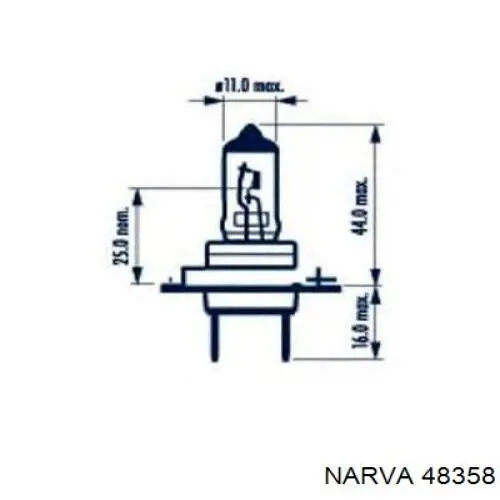 Лампочка галогенная 48358 Narva