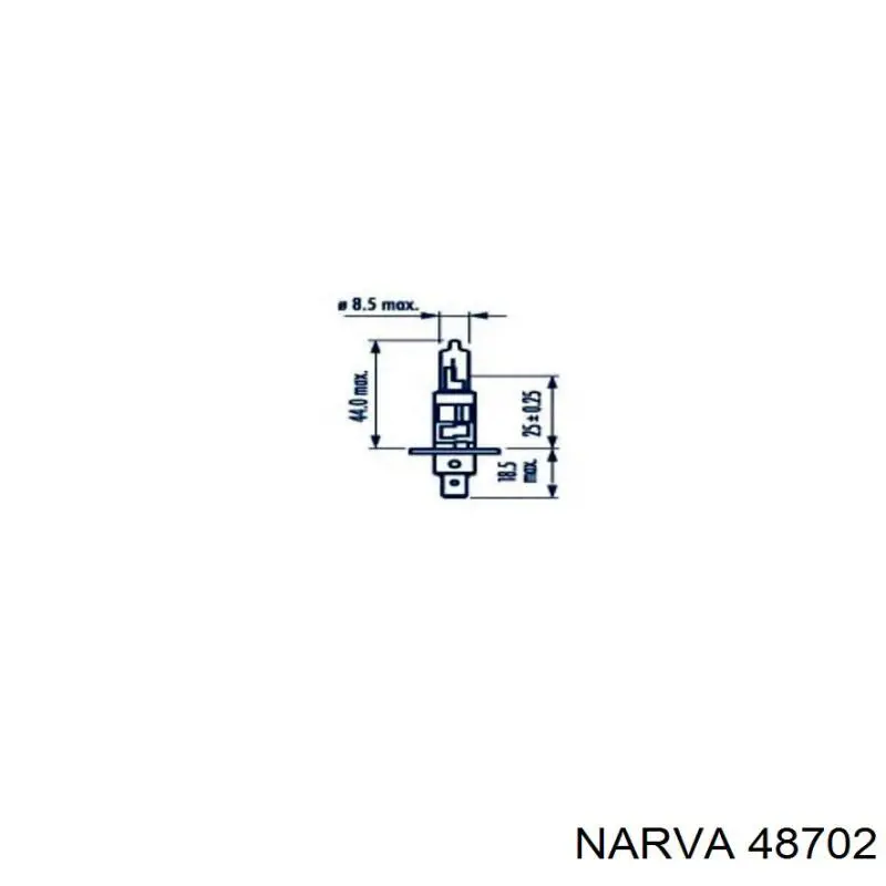 Bombilla halógena 48702 Narva