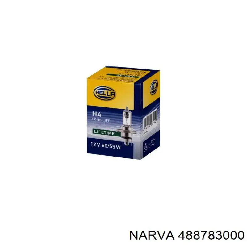 Купить 488783000 Narva Лампочка галогенная