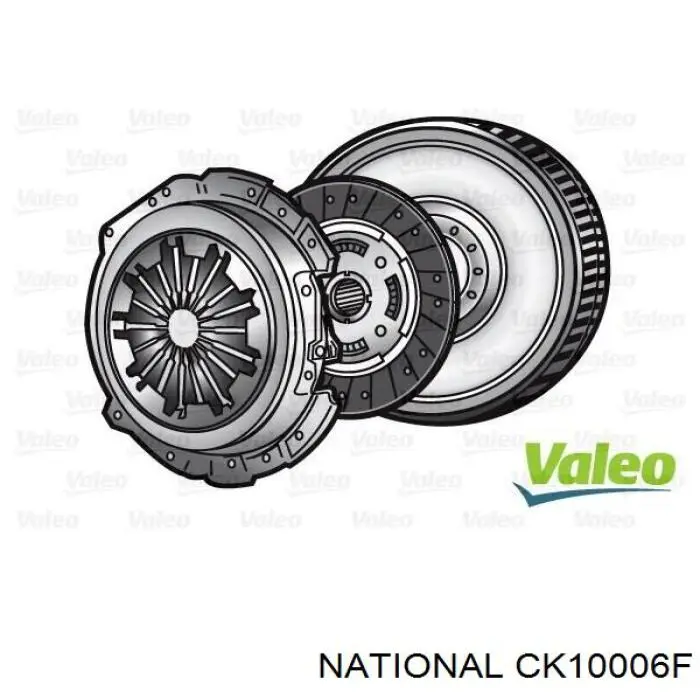 Купить CK10006F National Комплект сцепления (диск, корзина, подшипник)