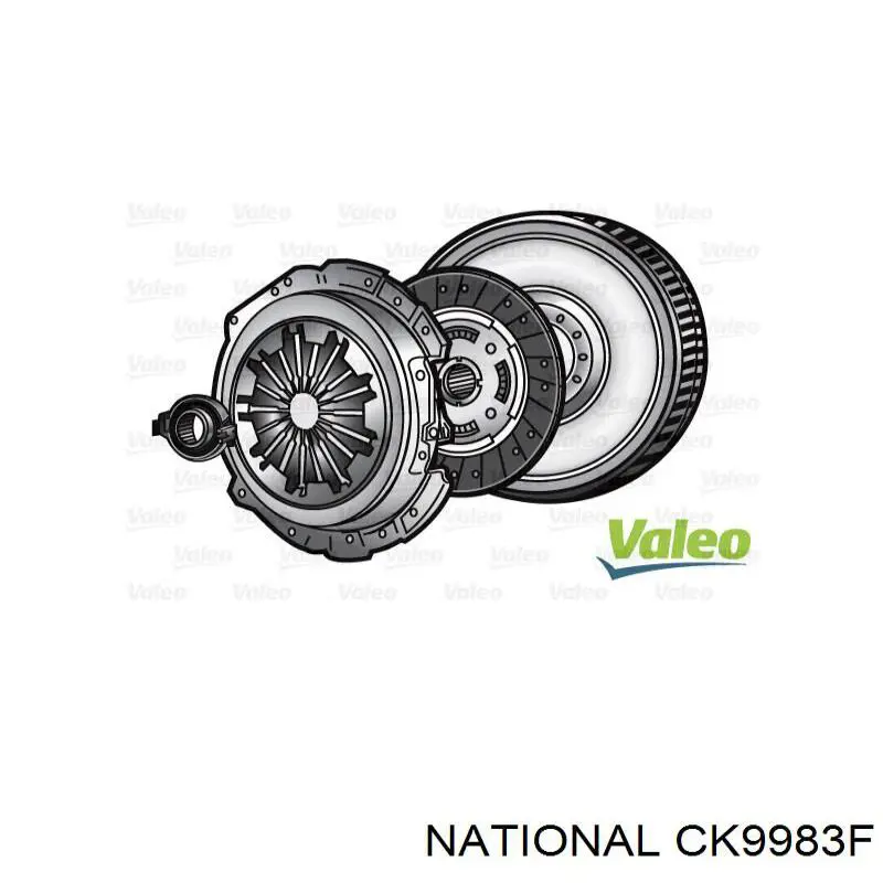 Комплект сцепления (3 части) National CK9983F цена, от 282.76 USD