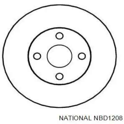 Передние тормозные диски NBD1208 National