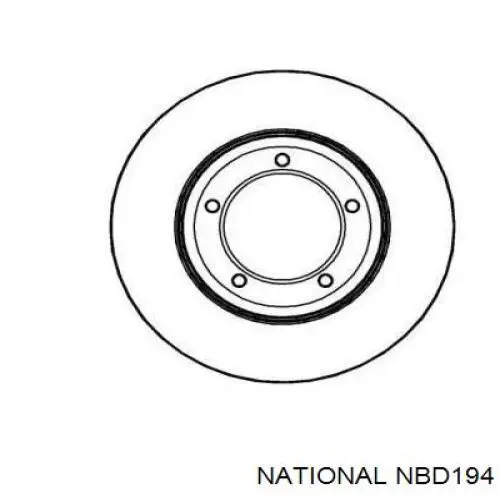 Передние тормозные диски NBD194 National