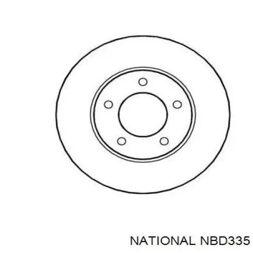 Передние тормозные диски NBD335 National