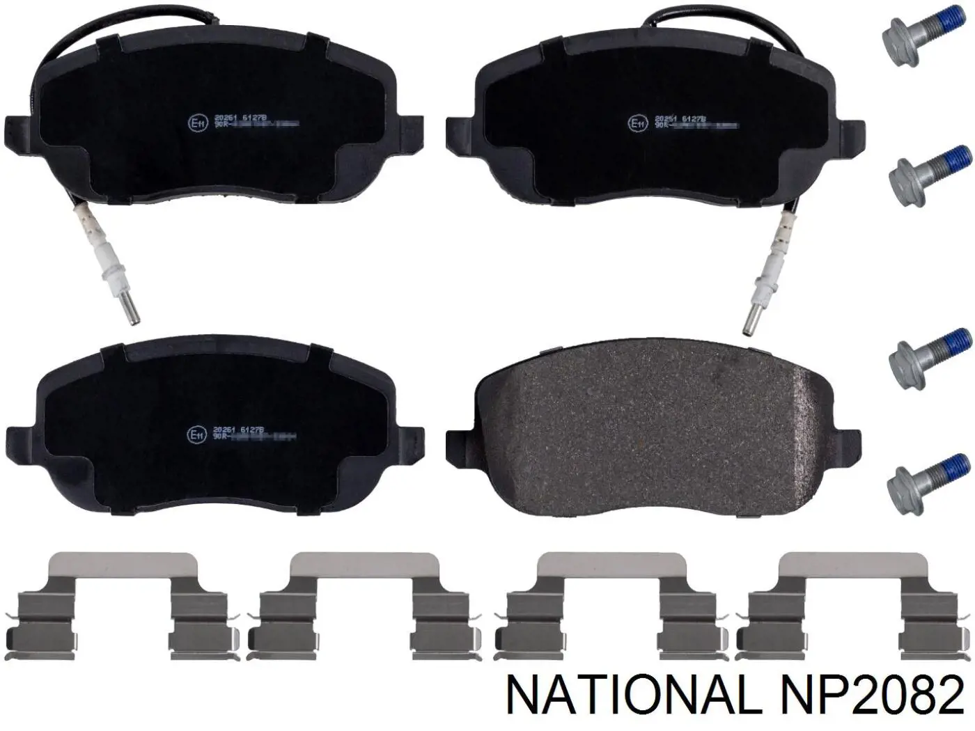 Колодки тормозные передние дисковые NATIONAL NP2082