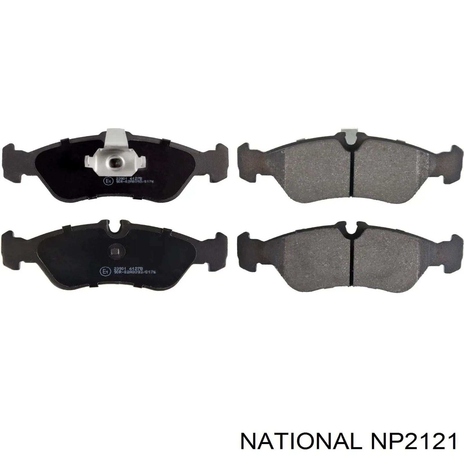 NP2121 National колодки тормозные задние дисковые