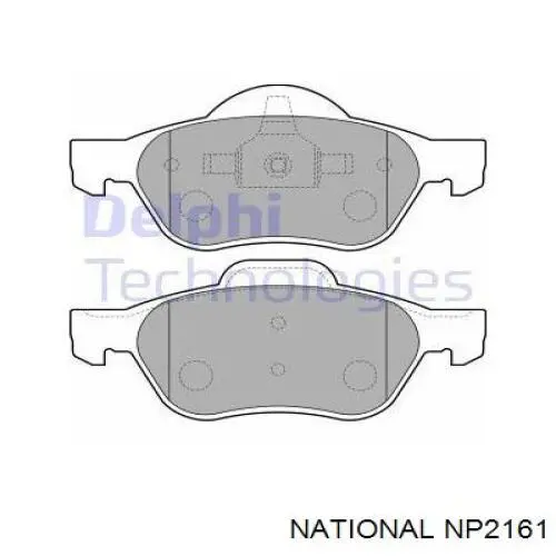 NP2161 National sapatas do freio dianteiras de disco