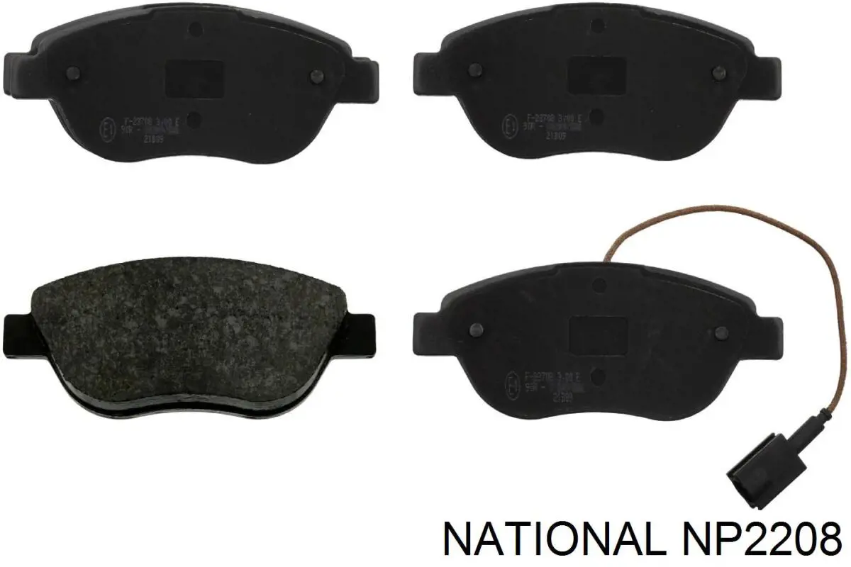 Колодки тормозные передние дисковые NATIONAL NP2208