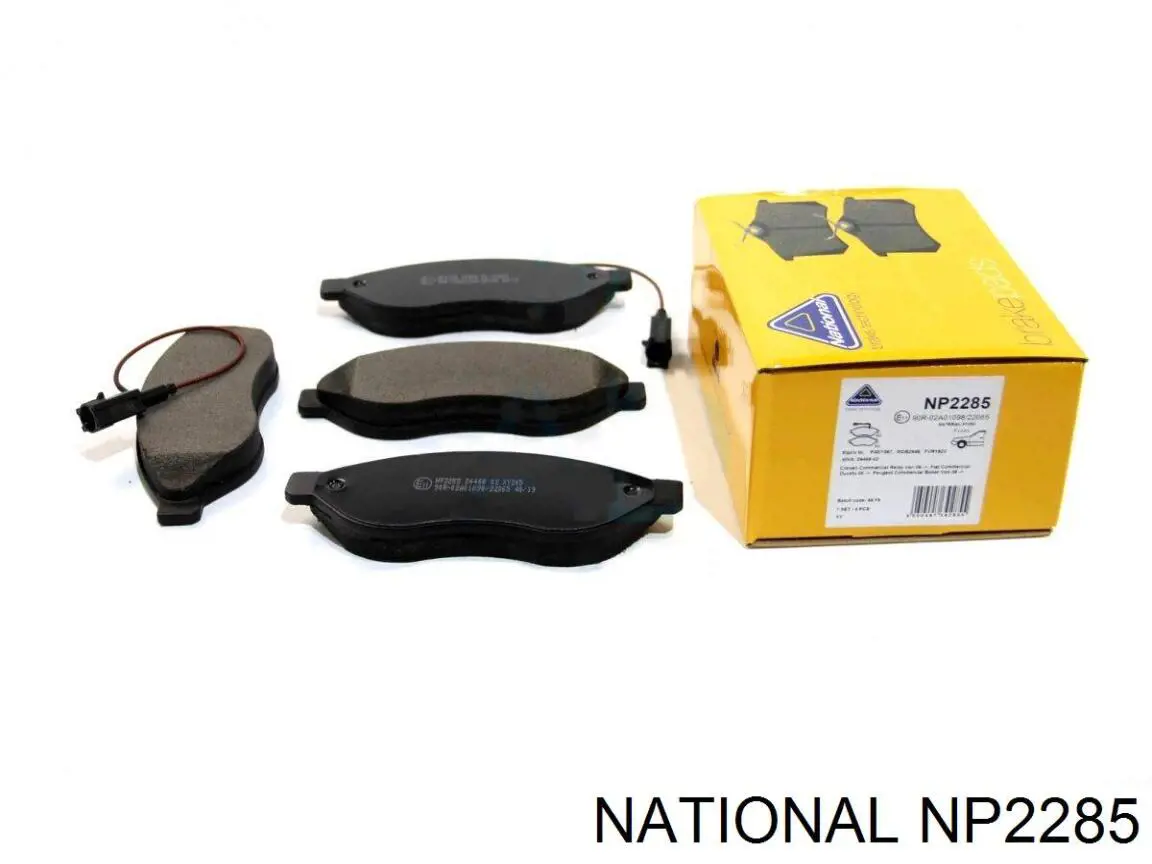 NP2285 National sapatas do freio dianteiras de disco