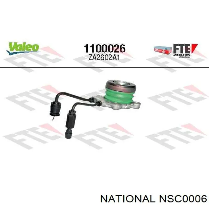 Цилиндр сцепления рабочий с выжимным подшипником National NSC0006 цена, от 47.50 USD