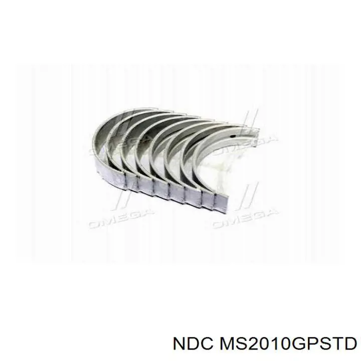 MS2010STD NDC вкладыши коленвала коренные, комплект, стандарт (std)