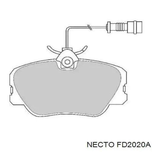 Передние тормозные колодки FD2020A Necto