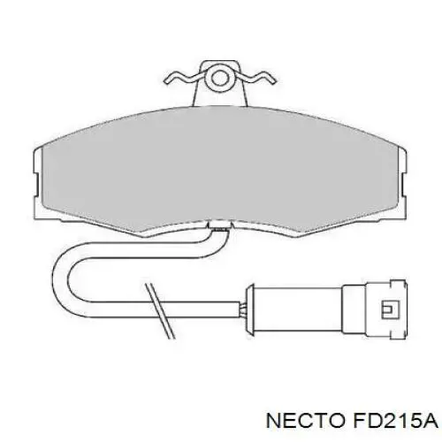 Передние тормозные колодки FD215A Necto