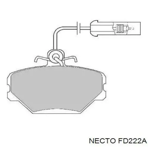 Передние тормозные колодки FD222A Necto