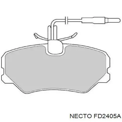 Задние тормозные колодки FD2405A Necto