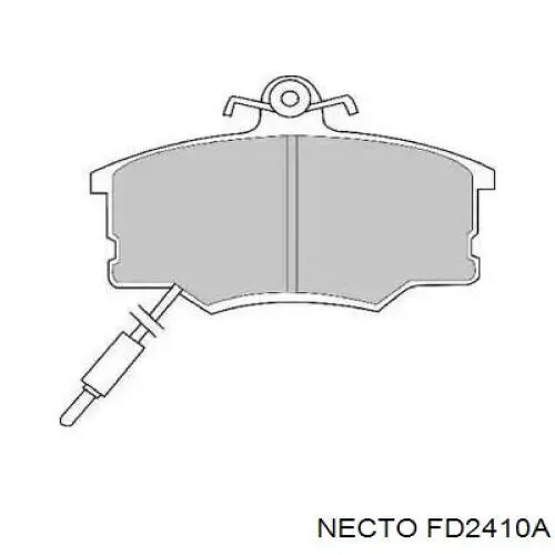 Передние тормозные колодки FD2410A Necto