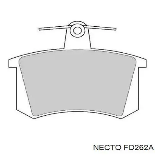 Задние тормозные колодки FD262A Necto