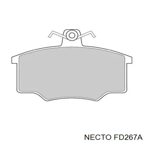 Передние тормозные колодки FD267A Necto