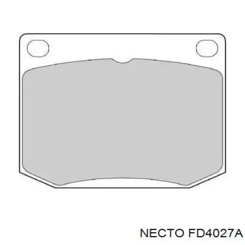 Задние тормозные колодки FD4027A Necto