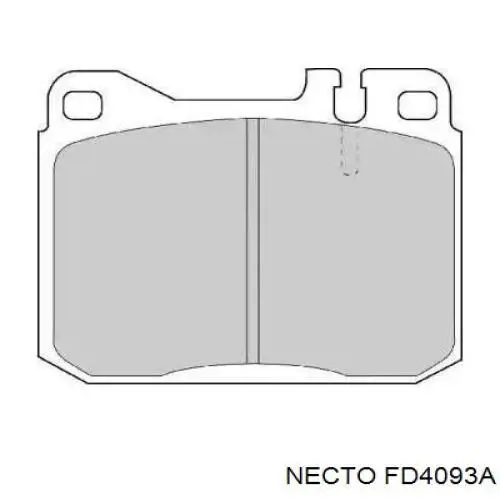 Передние тормозные колодки FD4093A Necto