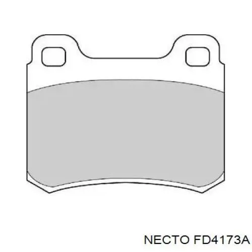 Задние тормозные колодки FD4173A Necto