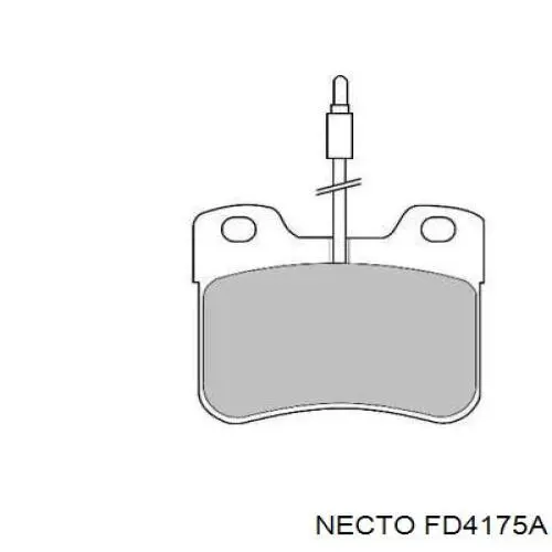 Передние тормозные колодки FD4175A Necto