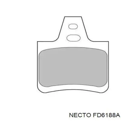 Задние тормозные колодки FD6188A Necto