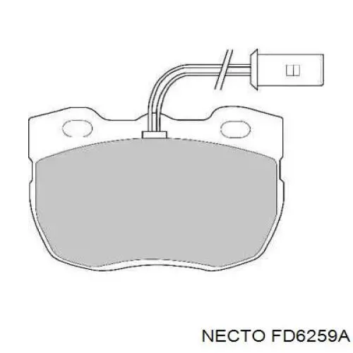 Передние тормозные колодки FD6259A Necto