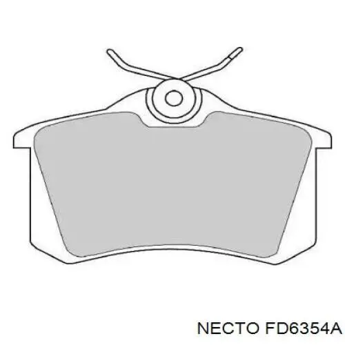 Задние тормозные колодки FD6354A Necto