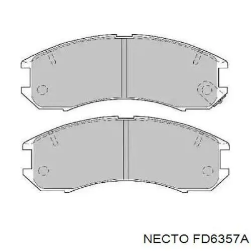 Передние тормозные колодки FD6357A Necto