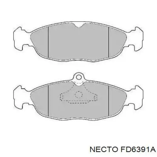 Передние тормозные колодки FD6391A Necto