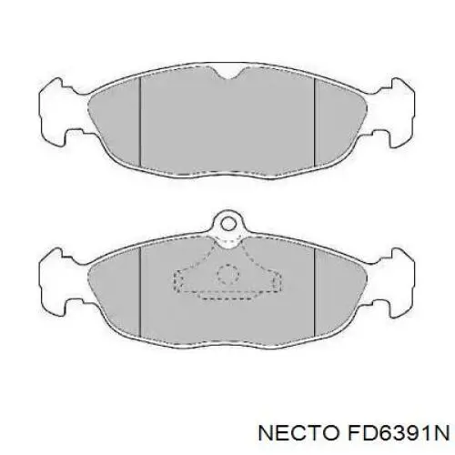 Передние тормозные колодки FD6391N Necto