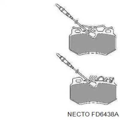 Передние тормозные колодки FD6438A Necto