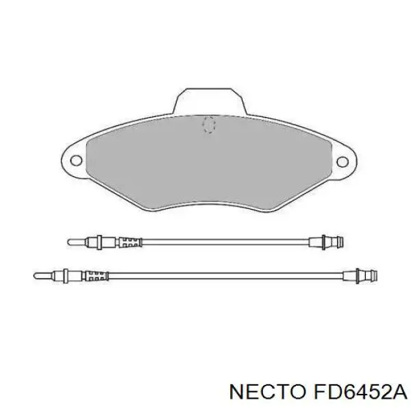 Передние тормозные колодки FD6452A Necto