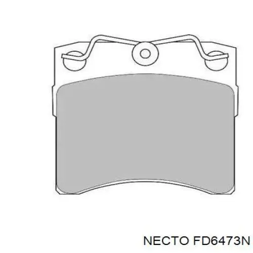 Передние тормозные колодки FD6473N Necto