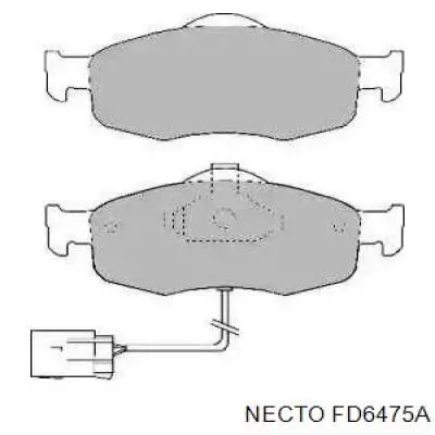 Передние тормозные колодки FD6475A Necto