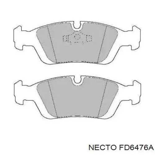 Передние тормозные колодки FD6476A Necto