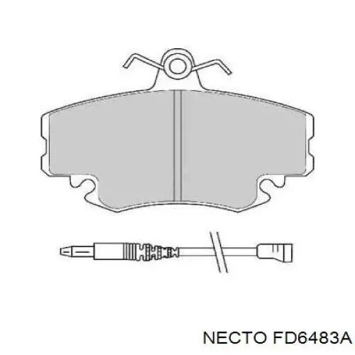 Передние тормозные колодки FD6483A Necto