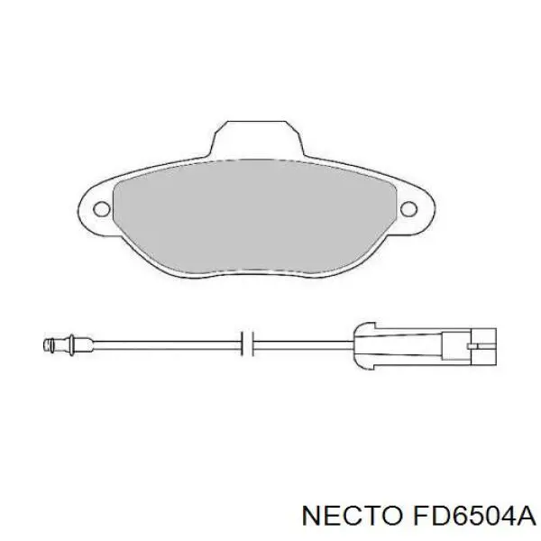 Передние тормозные колодки FD6504A Necto