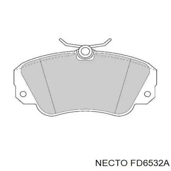 Передние тормозные колодки FD6532A Necto