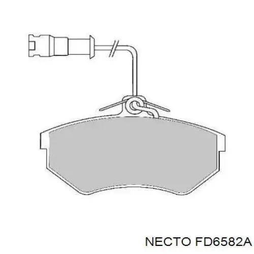 Передние тормозные колодки FD6582A Necto