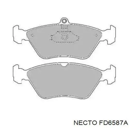 Передние тормозные колодки FD6587A Necto