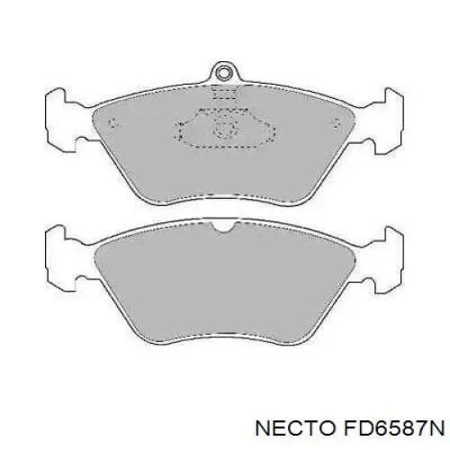 Передние тормозные колодки FD6587N Necto