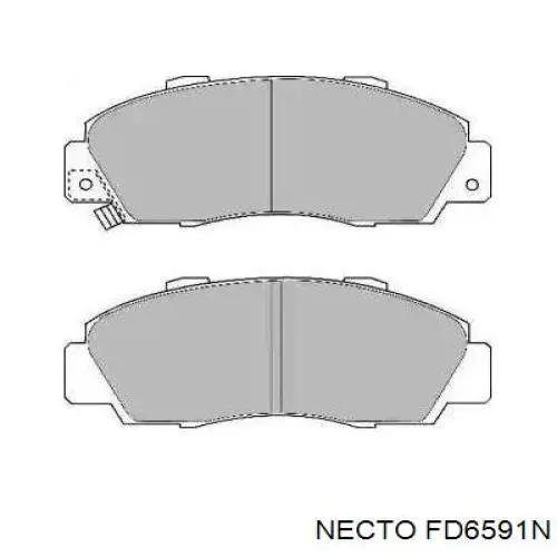 Передние тормозные колодки FD6591N Necto